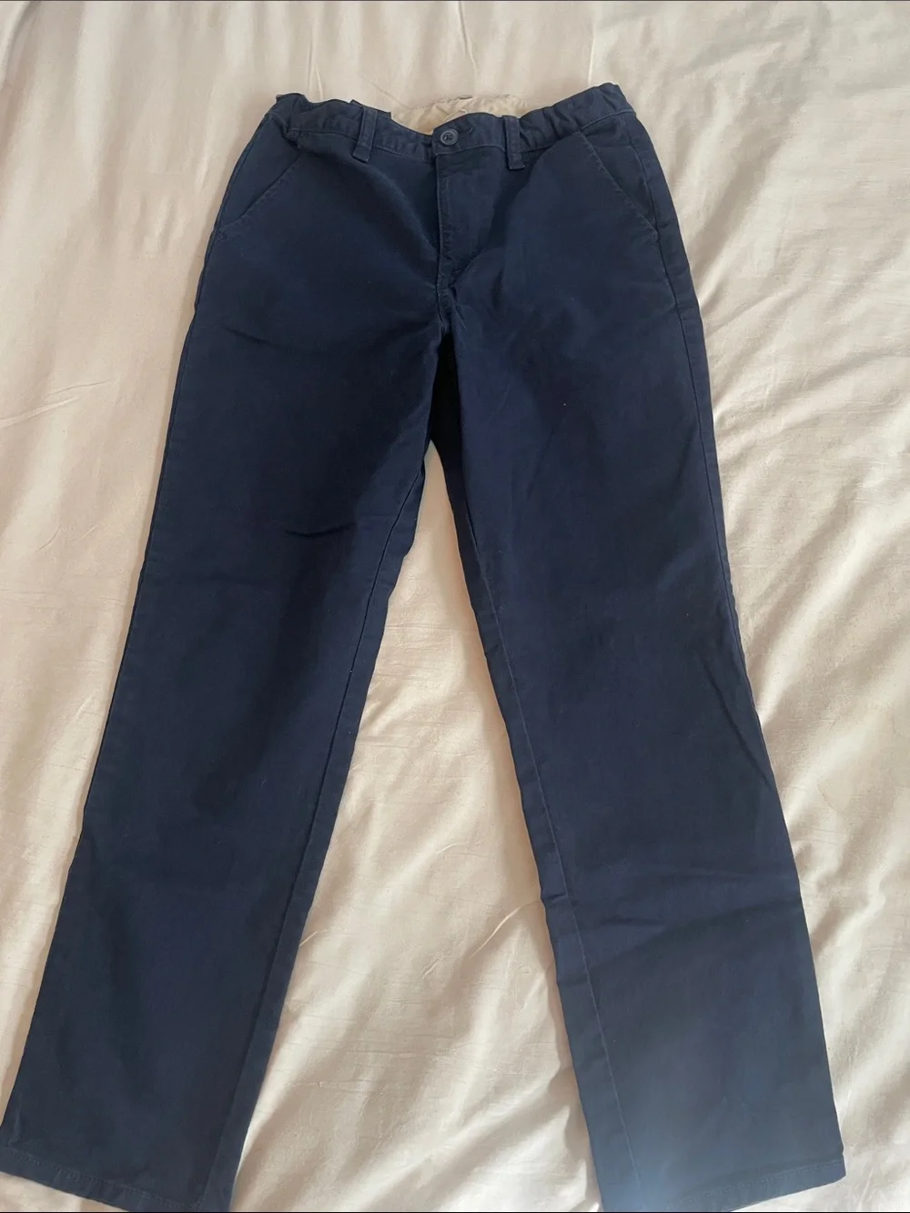 Gap boys husky Navy Straight-Leg Pants